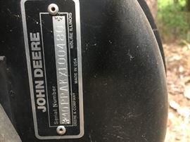 JOHN DEERE FA210D POWER PAK VACUUM BAGGING SYSTEM