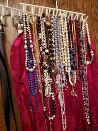 A fraction of the costume jewelry collection.