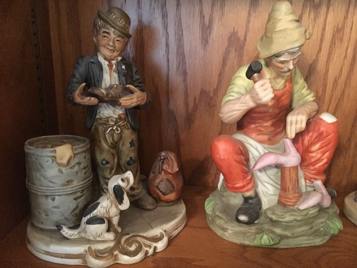 Large collection of “cobbler themed” figurines.
