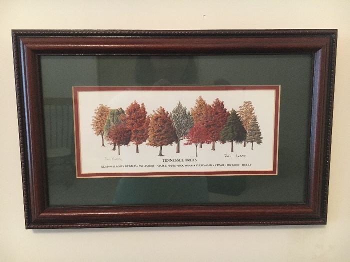 Several framed prints by Phil Ponder, some signed.