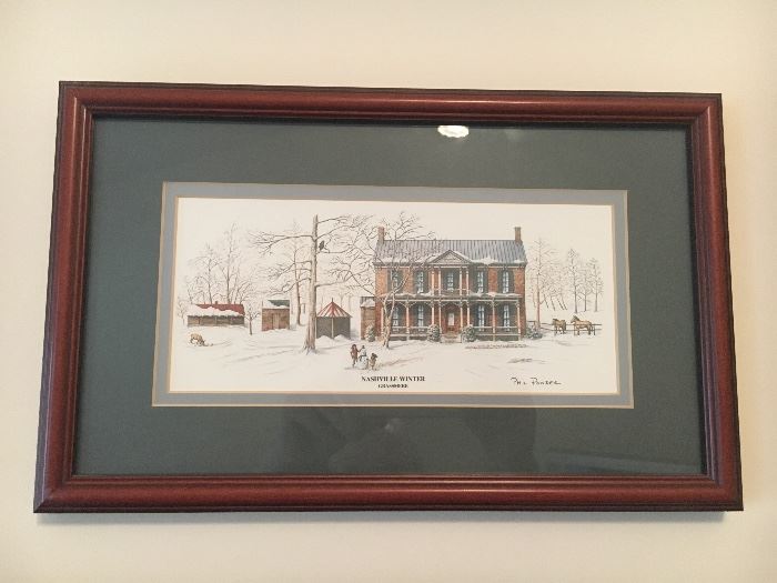 Several framed prints by Phil Ponder, some signed.