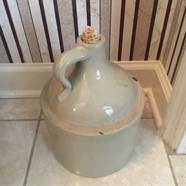 Antique stoneware jug.