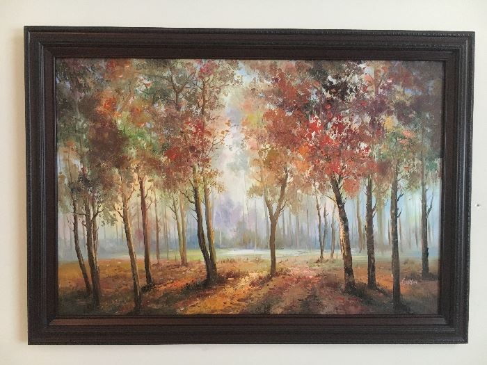 Original paintings and framed prints.