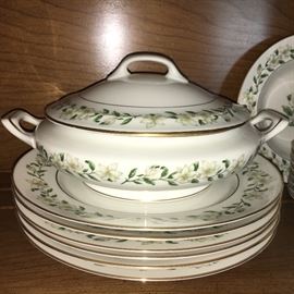 Vintage Princess China, Bridal Wreath pattern—service for 8 plus several completer pieces.