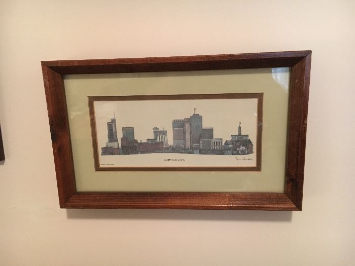 Several framed prints by Phil Ponder, some signed.