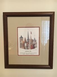 Several framed prints by Phil Ponder, some signed.