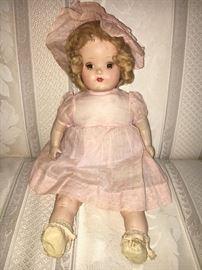Beautiful 1930s Horsman composition doll (Rosebud) with original clothes and hair.