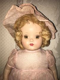 Beautiful 1930s Horsman composition doll (Rosebud) with original clothes and hair.