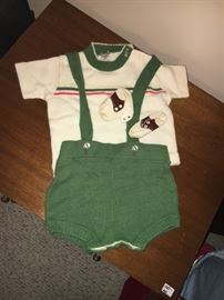 Vintage 1950s baby boy outfit.
