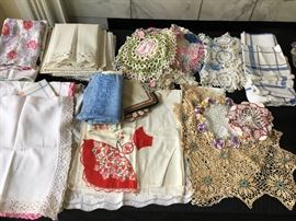 Vintage handwork and linens.
