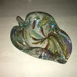 Murano glass ashtray.