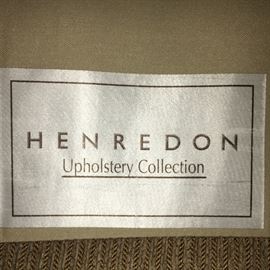 Top quality Henredon down sofa in camel color.