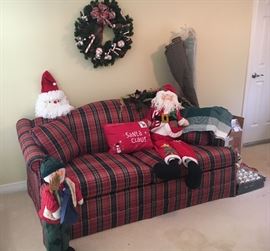 It’s Christmastime! Well, almost and this cheery sofa sleeper is ready for the holidays!