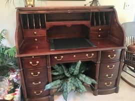 Nice executive size rolltop desk by National, Mt. Airy.