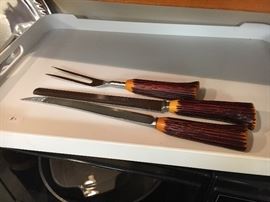 Vintage carving set.