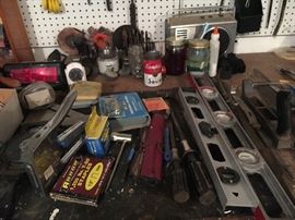 Workbench and tools.
