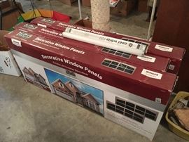 Three new in box Decorative Window Panels.