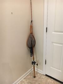 Horrocks fly rod and reel and Brodin net.
