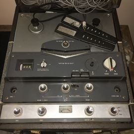 Vintage Webcor reel-to-reel player. Watch for more photos tomorrow.