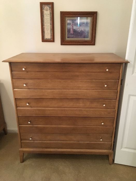 Wonderful Heywood Wakefield chest in rare Sable finish from the “Cadence” collection.