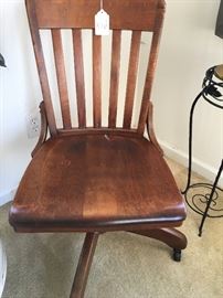 Oak desk chair