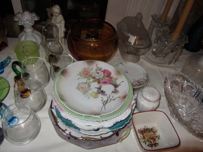 Painted Victorian Plates