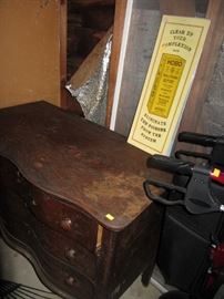 Antique Bow Front Dresser