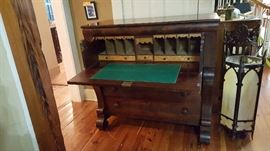 Butler's pantry -- mahogany with birdseye maple interior. Secret drawer!