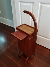 Mid-Century Modern smoking/telephone stand. Very pleasing aesthetic.