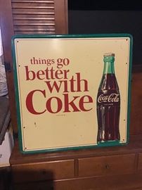 ORIGINAL vintage Coke Coca Cola sign