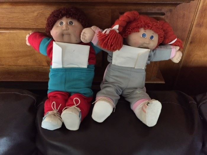 Pair of Cabbage Patch Dolls With Papers.