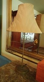 IRON LAMP WITH SHADE