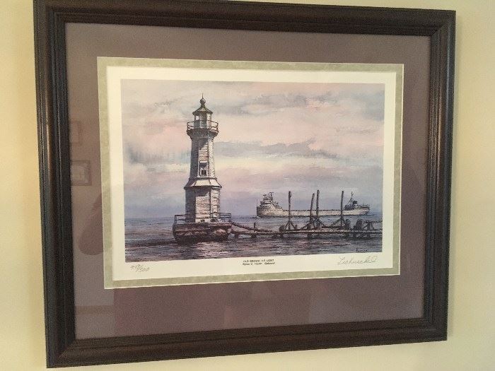 This is one of several lighthouse art pieces.