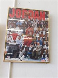 Michael Jordan framed poster