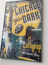 Chicago After Dark Featuring "LOLLYPOP" framed poster