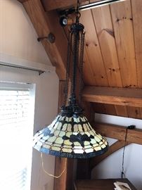 stained glass style light fixture