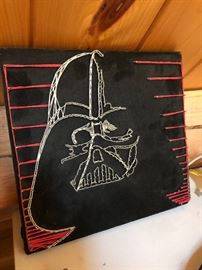 Darth Vader string art
