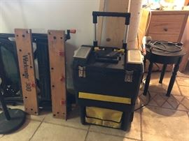 Workmate 300 table, tool cart