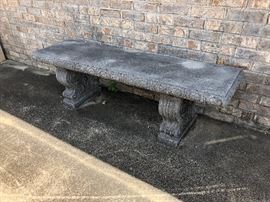 concrete bench