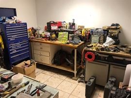 workbenches, tools