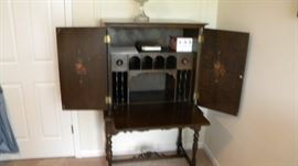 This desk is very beautiful and it even has a light in it!