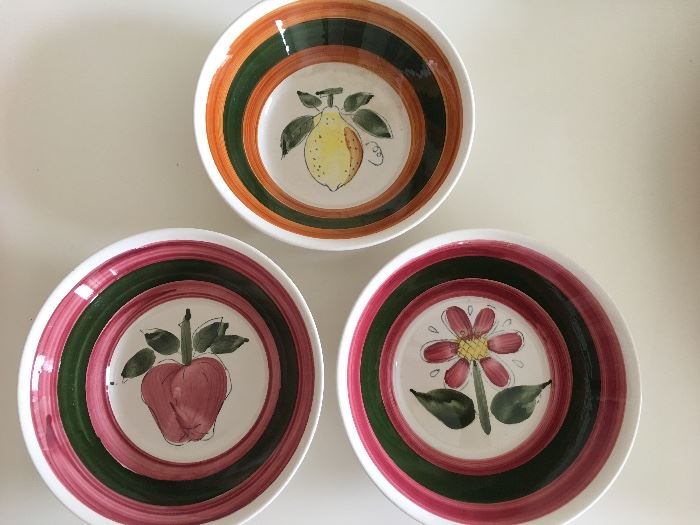 Bolero Ironstone hand painted bowls