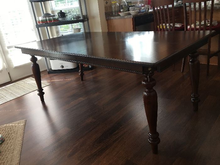 Beautiful Jacobean styled dining table with one extender