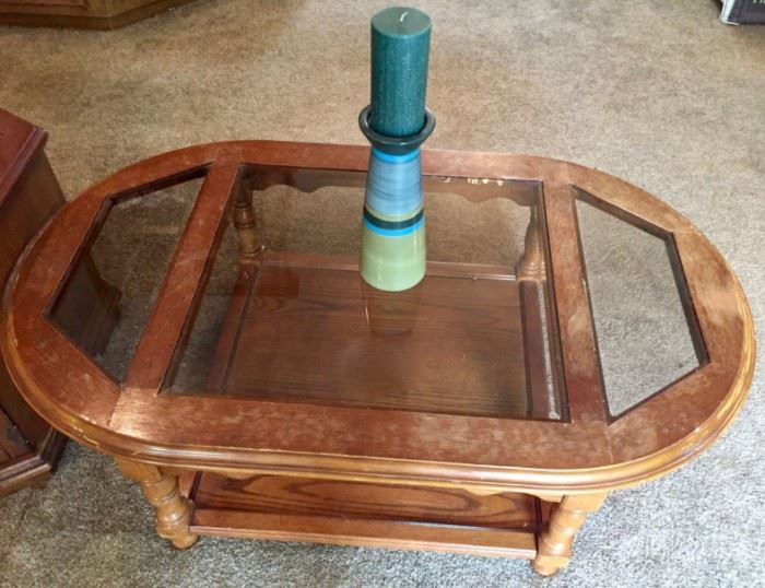 Glass inset Coffee Table