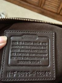 VINTAGE EXCELLENT CONITION ALL LEATHER MADE IN USA COACH BAG— MORE COACH BAGS