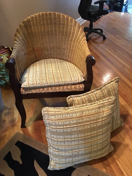Side Chair and Matching Pillows