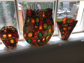 ART GLASS SIGNED BY ARTIST