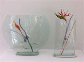 ART GLASS VASES