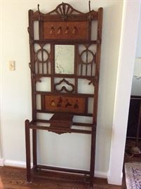 Antique Dutch Hall Tree