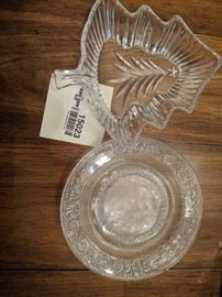 leaf bowl and saucer plate